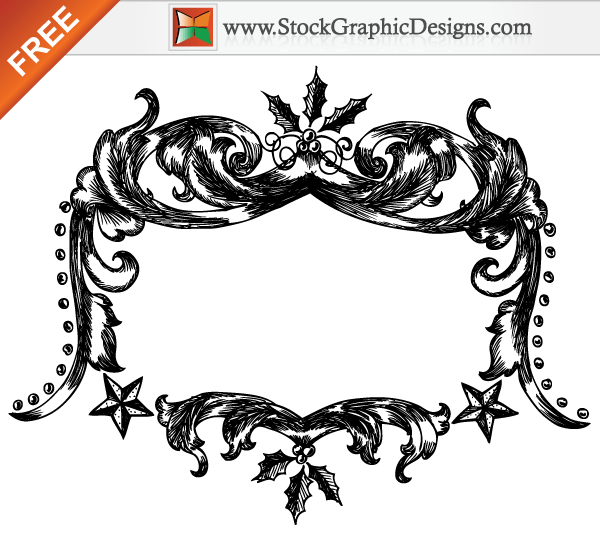 Free Christmas Vector Hand Drawn Frames Free Christmas Vector Hand Drawn Frames