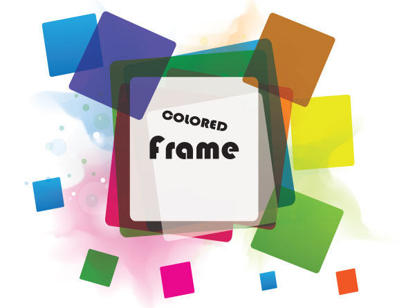 Vector Background with Colorful Frames Vector Background with Colorful Frames