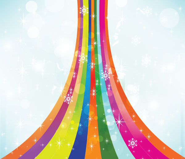 Colorful Snow Background Free Vector Colorful Snow Background Free Vector