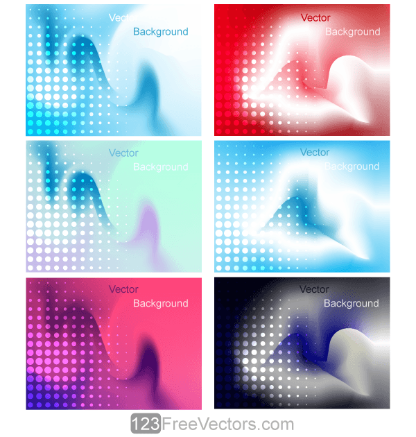 Colorful Gradient Mess Background with Halftone Design Colorful Gradient Mess Background with Halftone Design