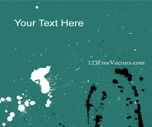 Vector Ink Splatter Background Banner Design