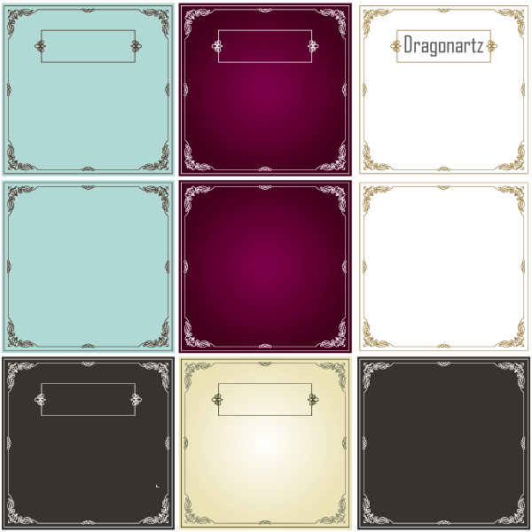 Vector Ornament Swirl Border Design Frames Vector Ornament Swirl Border Design Frames