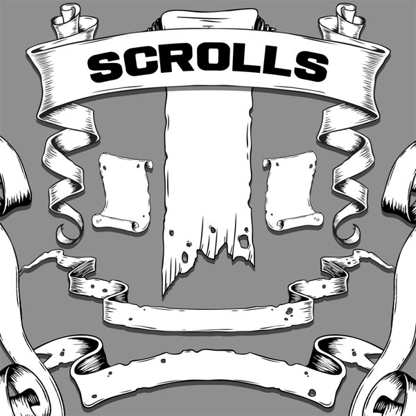 Vector Hand Drawn Scroll Graphics Vector Hand Drawn Scroll Graphics
