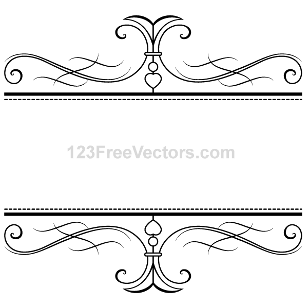 Calligraphy Ornamental Frame Vector Graphics Calligraphy Ornamental Frame Vector Graphics
