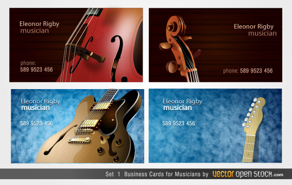 Musicians Business Cards Designs Musicians Business Cards Designs
