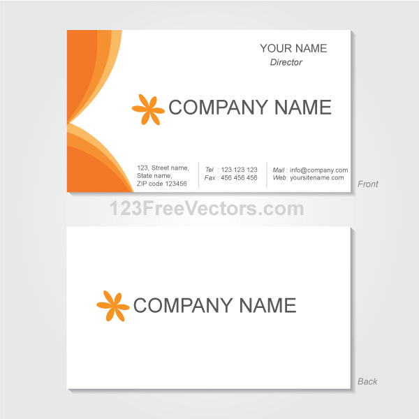 Vector Graphics Business Card Template : Download Free Vector Art ...