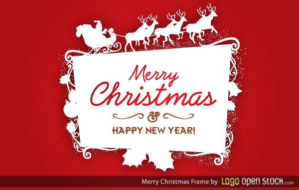 Christmas Logo Frame Vector Free Christmas Logo Frame Vector Free