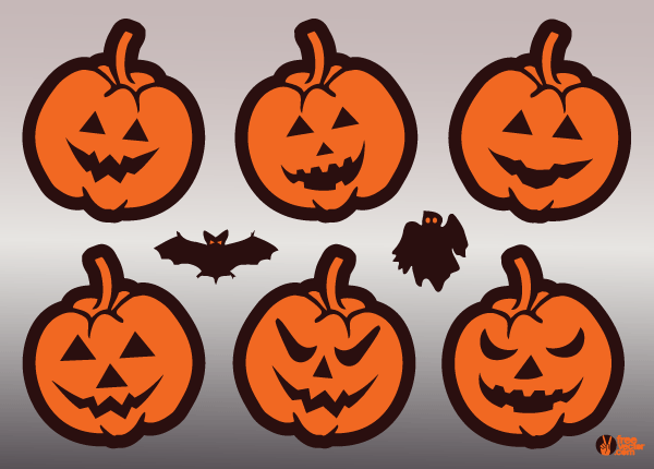Jack O’ Lantern Pumpkin Faces Vector Art Jack O’ Lantern Pumpkin Faces Vector Art