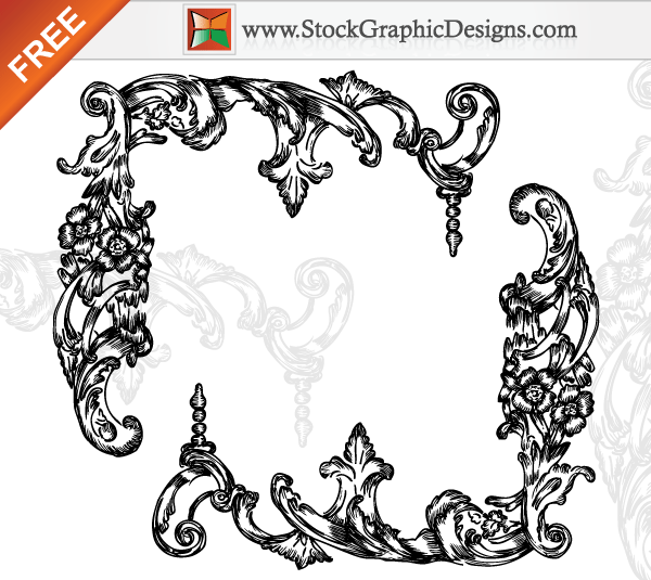 Hand Drawn Floral Corners Free Vector Elements Hand Drawn Floral Corners Free Vector Elements