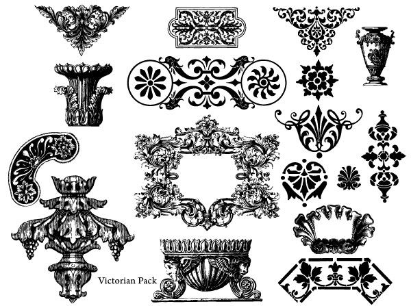 Victorian Design Vector / Victorian Design Elements Stock Illustration