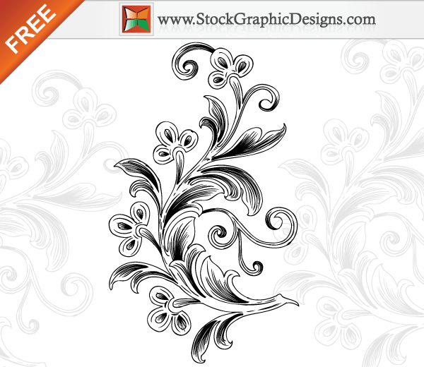 Beautiful Floral Free Vector Art Illustration Beautiful Floral Free Vector Art Illustration