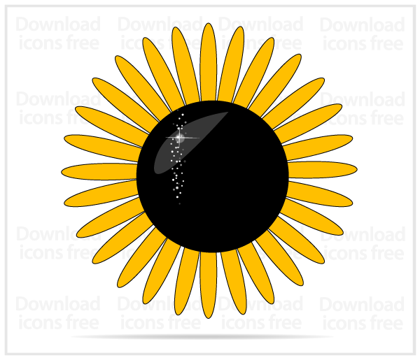 Yellow Sunflower Vector Art Yellow Sunflower Vector Art