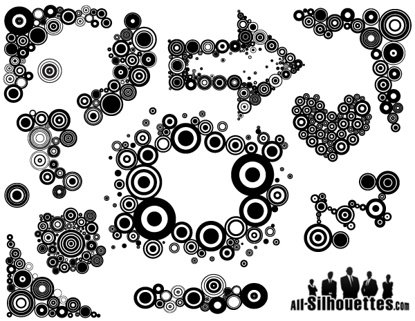 Retro Circles Free Vector Art Retro Circles Free Vector Art