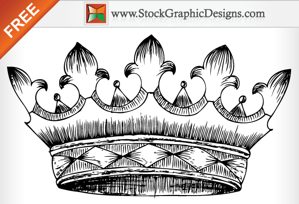 Free Vector Hand Drawn Heraldic Crown Free Vector Hand Drawn Heraldic Crown