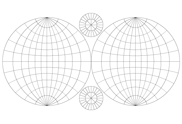 Double Hemisphere Map Vector Template | Download Free Vector Art | Free ...