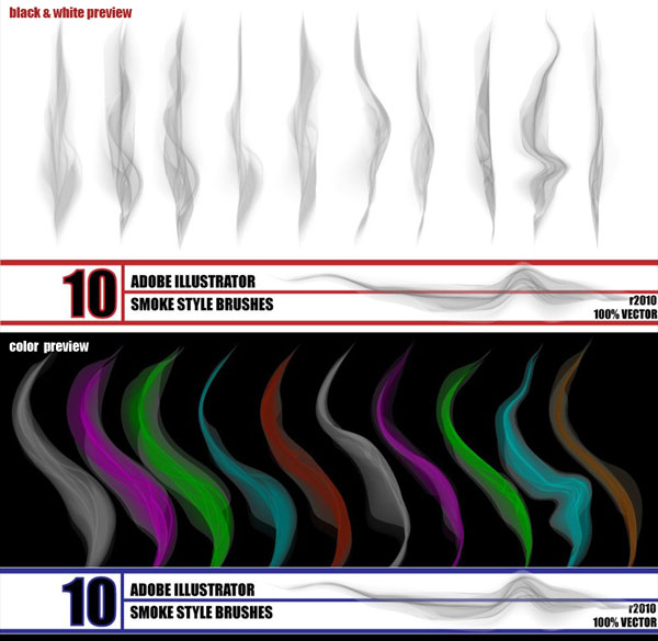 Smoke Illustrator Brushes Smoke Illustrator Brushes
