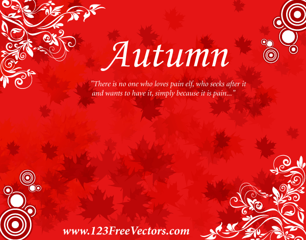 Free Autumn Background Vector Free Autumn Background Vector