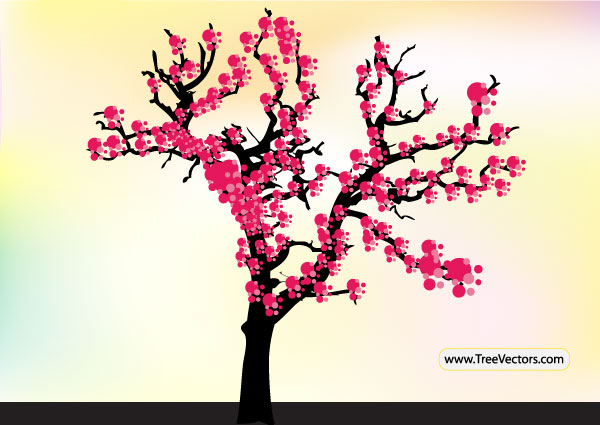Cherry Blossom Tree Vector Cherry Blossom Tree Vector