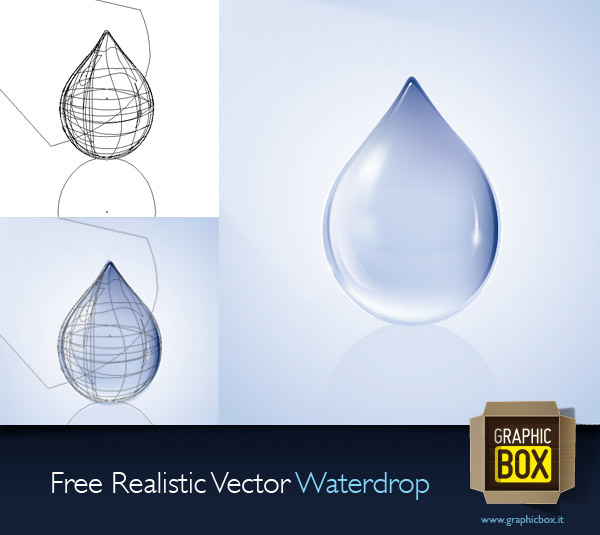 Realistic Water Drop Free Vector Realistic Water Drop Free Vector