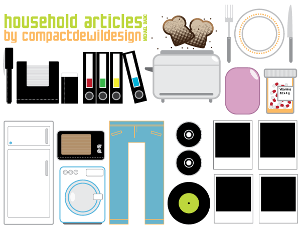 Household Items Vectors Free Household Items Vectors Free