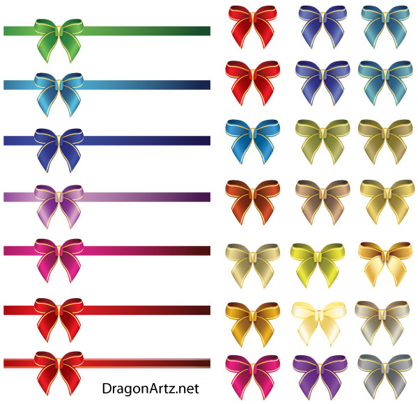 Ribbon Bow Vector Free Ribbon Bow Vector Free