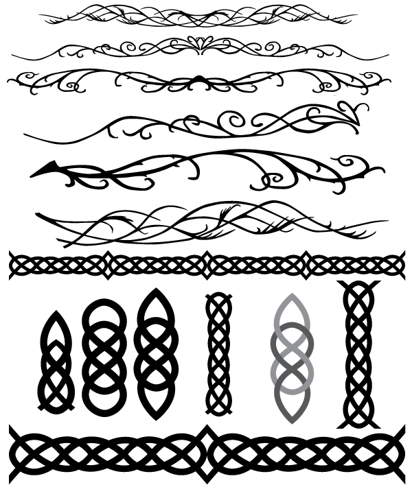 Celtic and Elvish Decoration Flourish Vector Art Celtic and Elvish Decoration Flourish Vector Art