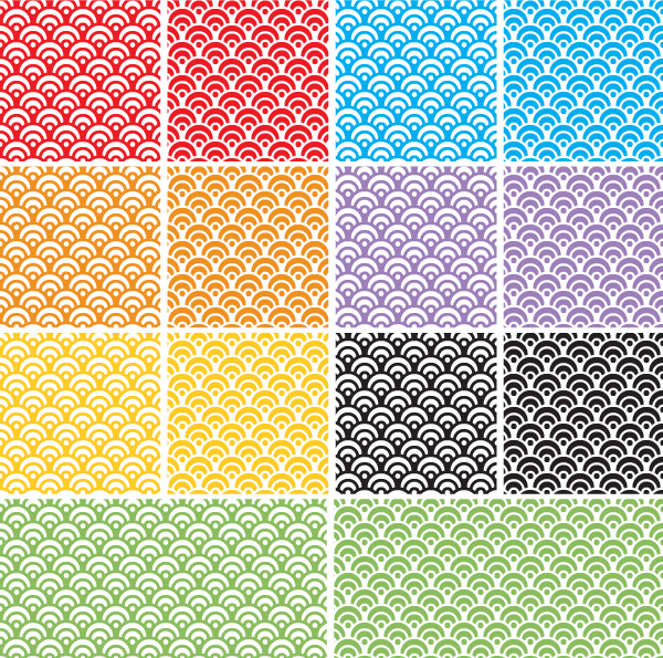 Dragon Scales Seamless Pattern Adobe Illustrator Swatches