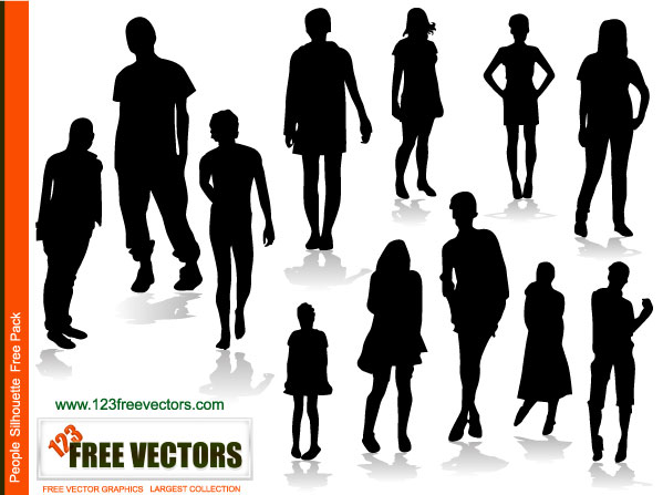 People Silhouettes Free Vector People Silhouettes Free Vector