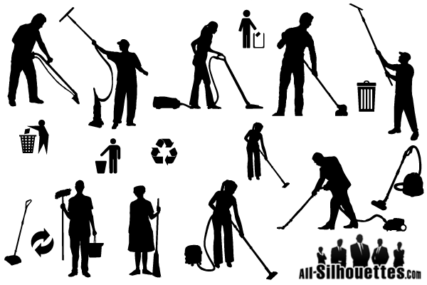 Cleaner Silhouettes Vector Free Clip Art Cleaner Silhouettes Vector Free Clip Art