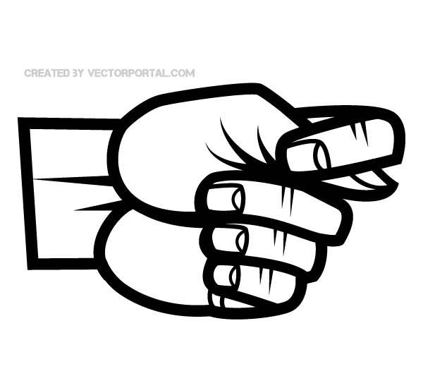 Hand Fig Sign Gesture Vector