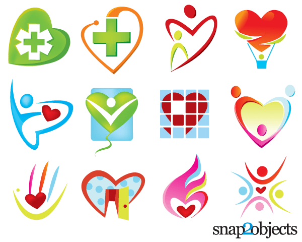Free Heart Shaped Logo Templates Vector Free Heart Shaped Logo Templates Vector
