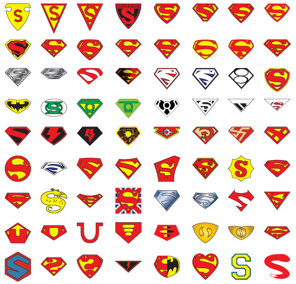 72 Years of Superman “S” Logo Vector Art 72 Years of Superman “S” Logo Vector Art