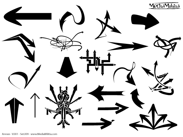 Free Arrows Vector Set 9