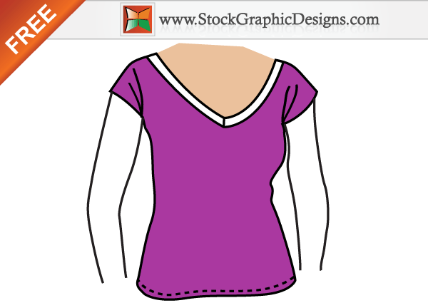 Girls Free Vector T-shirt Template Design Girls Free Vector T-shirt Template Design