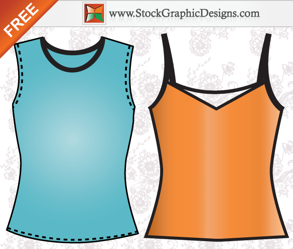 Apparel Ladies Sleeveless Shirt Template Free Vector Apparel Ladies Sleeveless Shirt Template Free Vector