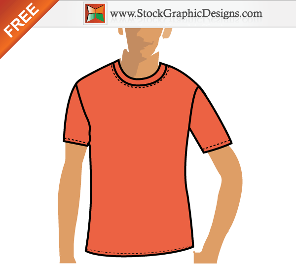 Free Vector Orange T-shirt Design Template Free Vector Orange T-shirt Design Template