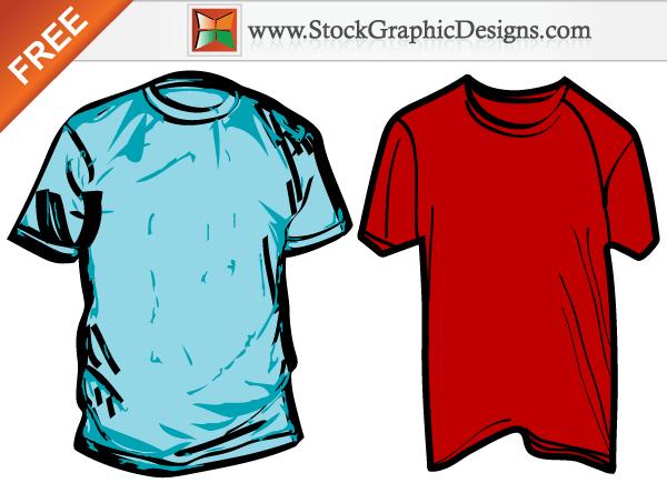 Wrinkled Men’s T-shirt Free Vector Templates Wrinkled Men’s T-shirt Free Vector Templates