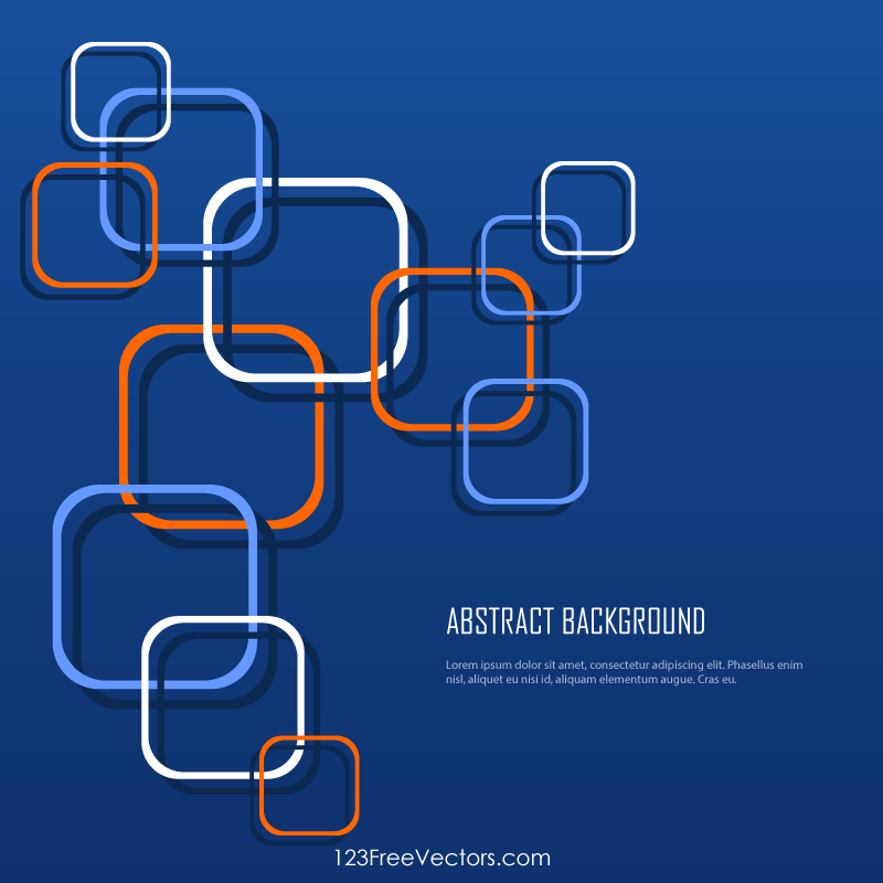 Abstract Rounded Squares Background Vector Image Abstract Rounded Squares Background Vector Image
