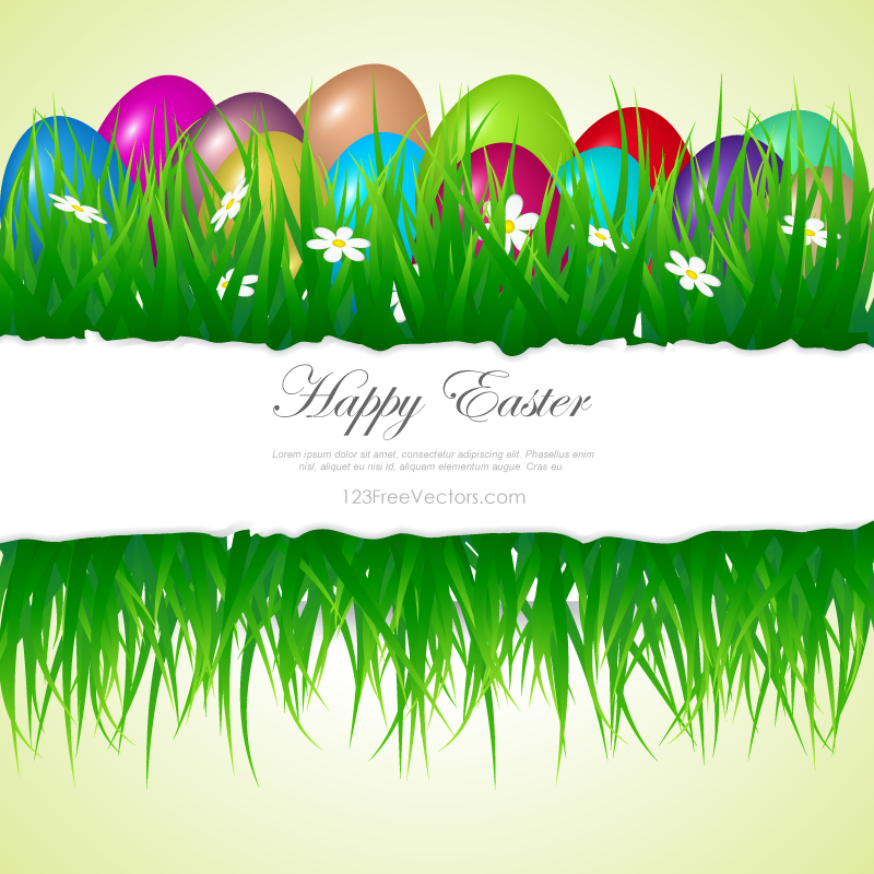 Easter Eggs In Grass Clipart Easter Eggs In Grass Clipart