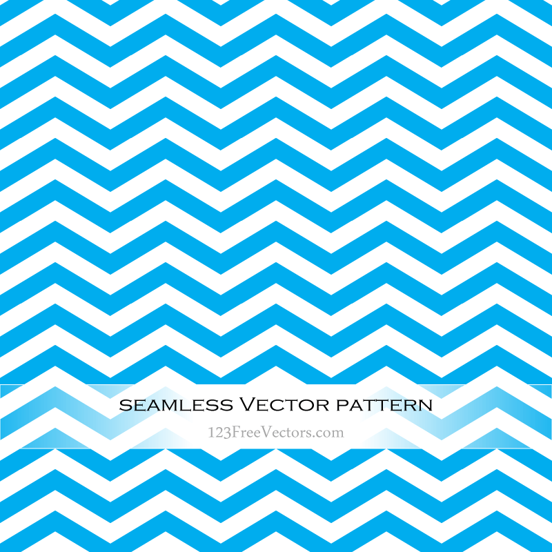 Blue Zigzag Seamless Pattern Vector