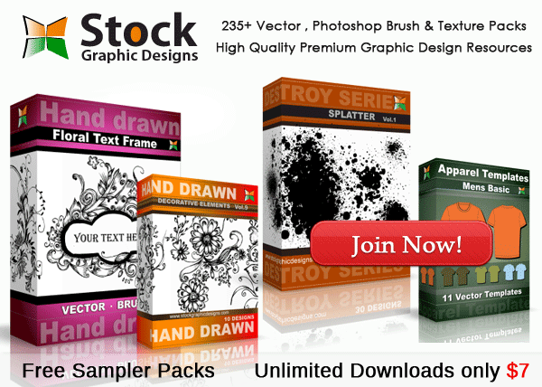 Vector & Brush Packs - Unlimited Downloads
