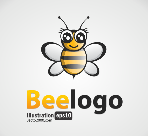 Bee Logo Free Vector Image Download Free Vector Art Free Vectors