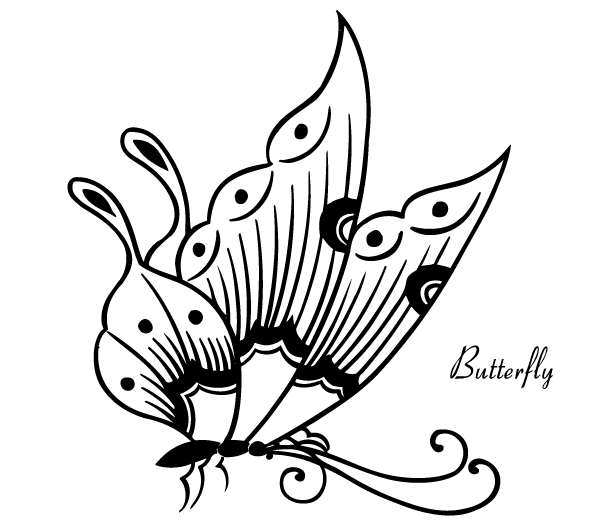 Vector Butterfly Image