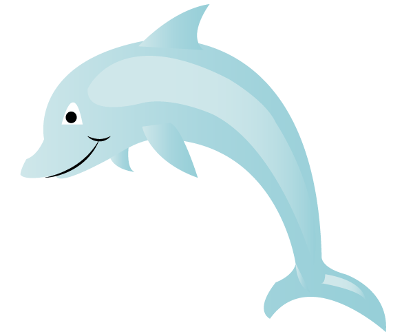 Vector Dolphin Cartoon