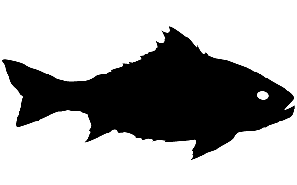 Fish Silhouette Vector Clip Art