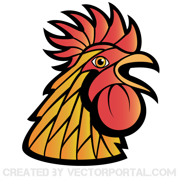 free vector clip art rooster - photo #5
