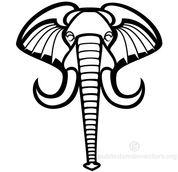 Vector Elephant Head Illustrator Vector Elephant Head Illustrator