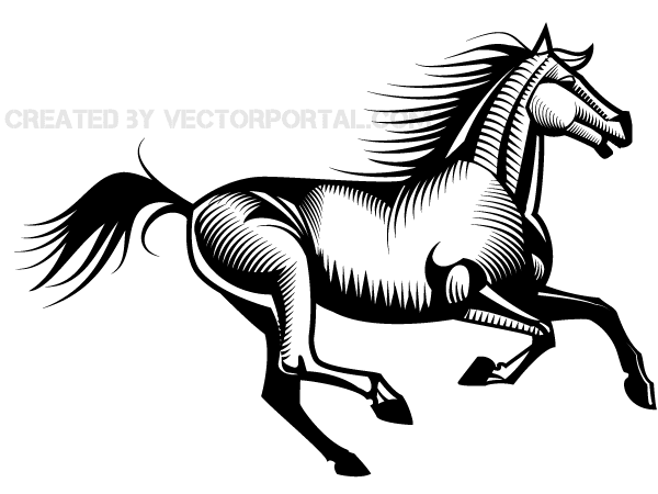 clip art galloping horse - photo #18