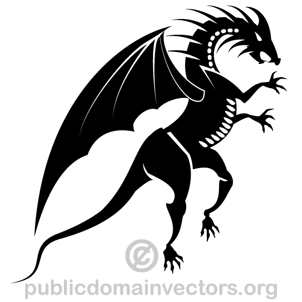 Dragon Silhouette Clip Art Dragon Silhouette Clip Art