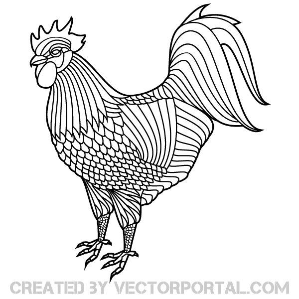 Download Rooster Vector Image | Download Free Vector Art | Free-Vectors